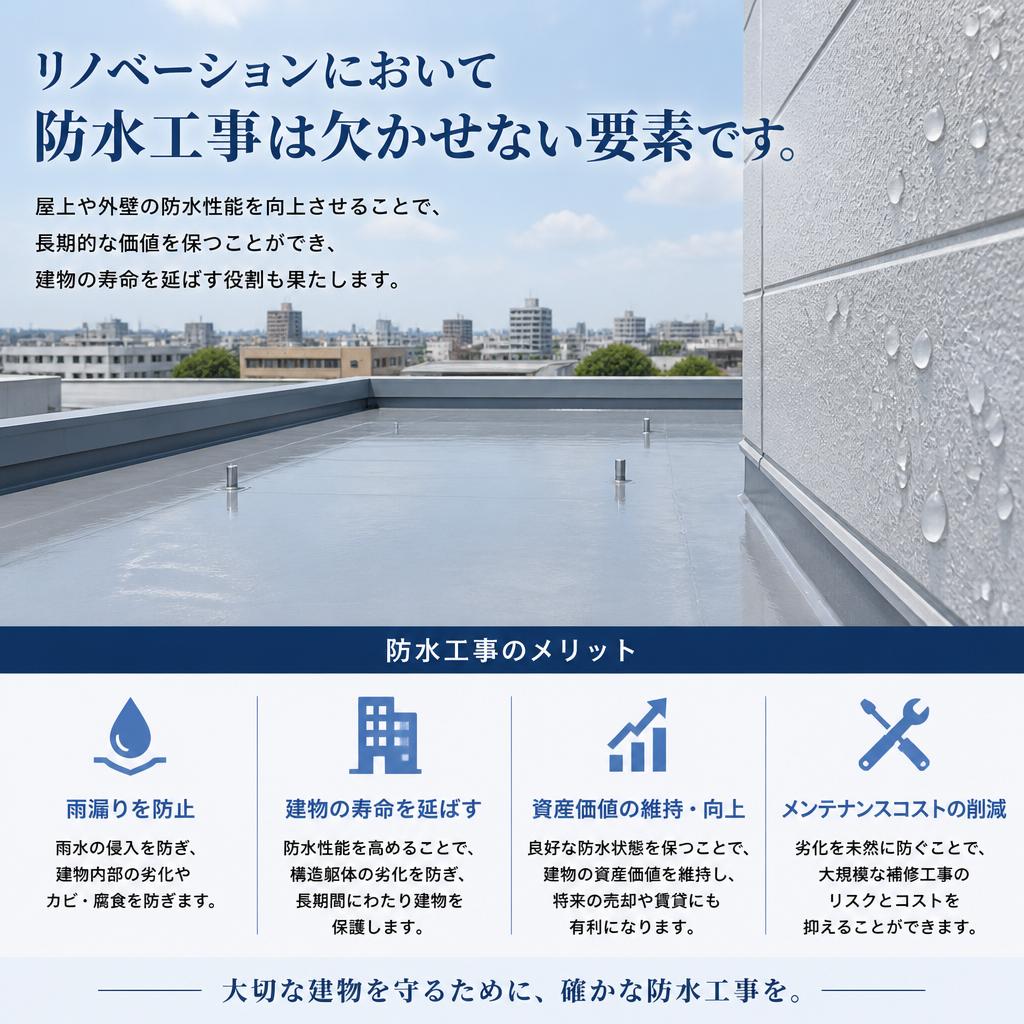 防水工事との連携